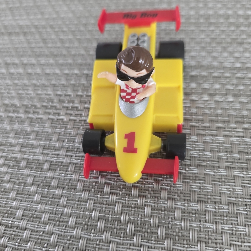 Bobs Big Boy Yellow Racing Toy Car